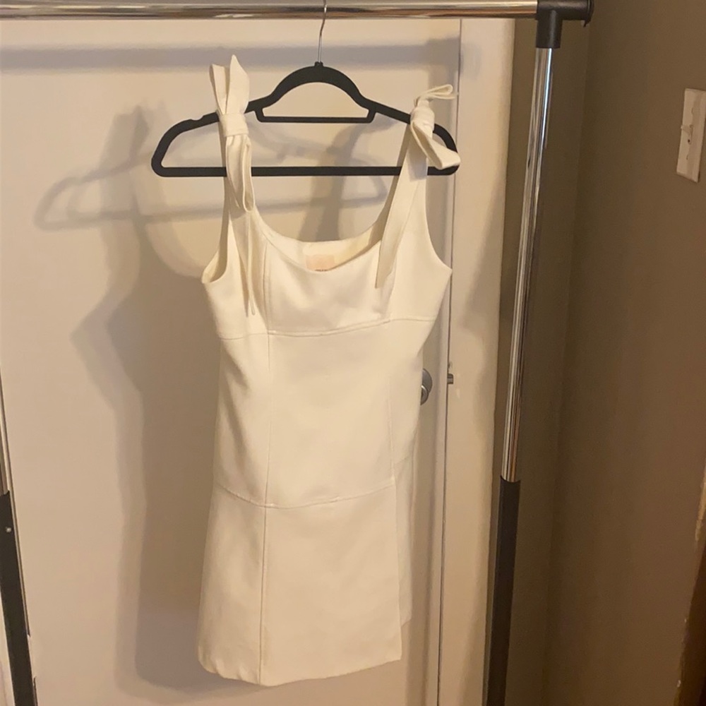 White mini dress